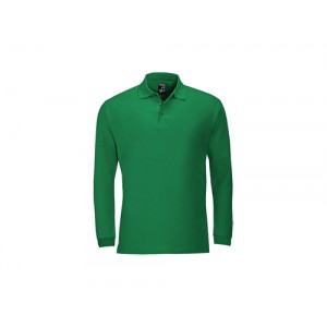 POLO PIQUÉ M/COMP 3 BOT WINTER VERDE PRADOS 